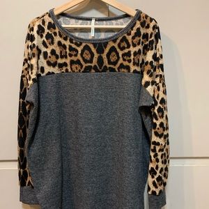 Cheetah print tunic